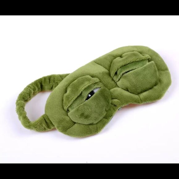 3D Crazy Eyes Frog Sleep Mask - Picture 2 of 5